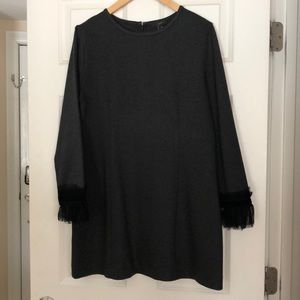 BNWT JCrew mini dress. Toulle cuff! Beautiful!!